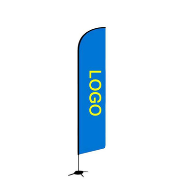 110D Werbungs-Strand-Flaggen-kundenspezifisches doppeltes des Polyester-560cm mit Seiten versehen gedruckt