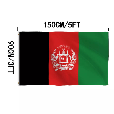 Flaggen-Polyester-Albanien-Landesflagge 100% CMYK-Farbekundenspezifische 3X5 Ft